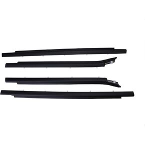 4pcs Front and Rear Side Window Door Molding Weatherstrip Seal for 2000-2006 Toyota Tundra Extended Cab Pickup