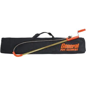 General Pipe Cleaners CABG CASE DRIP Proof General Wire Toilet Auger Carrying, Black