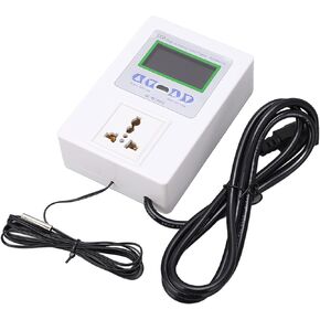 Digital Temperature Controller Outlet Plug Digital Display Thermostat Automatic Temperature Controller Switch with LED Large Screen(US Plug)