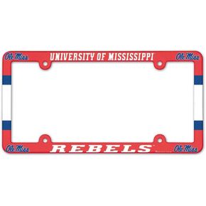 Mississippi Ole Miss Rebels Plastic License Plate Frame