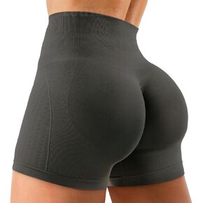 Amplify Womens Seamless Scrunch Shorts Workout Shorts Gym Shorts Contour Shorts 5" High Waisted Running Yoga Shorts