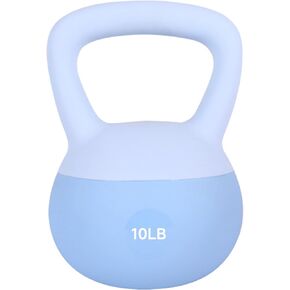 Leikefitness Soft Kettlebells,Steel Shot Filled Weights for Women and Men,Color Coded Anti Slip Soft Kettlebells,Home workout