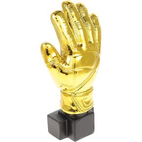 Ciieeo Baseball Glove Gold Decor Goalkeeper Trophy Football Trophy Award Trophies Rugby Soccer Match Award Cups for Kids Adults Office Kindergarten Baseball Glove Gold Decor
