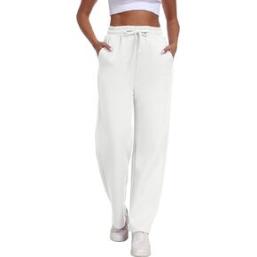 Women's Straight Leg Sweatpants High Waist Baggy Sweat Pants Casual Workout Pants Soft Lounge Pants with Pockets