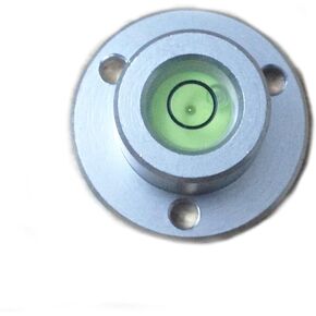 Driak Aluminum Metal Case Bullseye Level Spirit Level, 22x14x10mm/0.87"x0.55"x0.39"