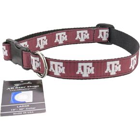 Texas A&M Aggies Ribbon Dog Collar - Small