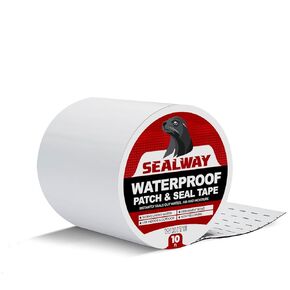 White RV Roof Sealant Tape, 4" x 10' Waterproof Repair Seal Tape – Extra Thick, UV-Resistant, Weatherproof Patch for Permanent Leak Sealing on RVs, Trailers, and Mobile Homes