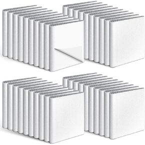 40 Pieces Door Corner Seal Weatherstripping Exterior Door Frame Seal Draft Stopper Adhesive Corner Seal Pads for Weather Stripping and Draft Protection (White)