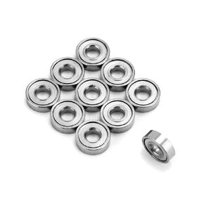 XIKE 2x5x1.5mm Double Shielded Miniature Deep Groove Ball Bearing,Double Rubber Sealed (10 Pcs)