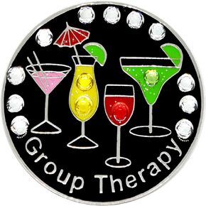 Navika Group Therapy Swarovski Crystal Ball Marker with Hat Clip Black, red, yellow, pink, green