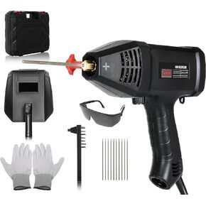 Handheld Welding Machine, 110V Portable Welding Machine with IGBT Inverter 6 Variable Current Adjustmen 20-200Amp Welding Output Hand held Welder Machine for 1/16"-1/8" All Size Welding Rod