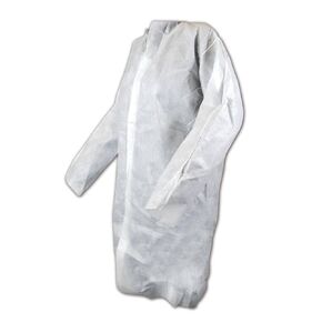MAGID J91-L EconoWear Lite N Kool J91 Disposable Jacket with Snap Front, 2XL, White , Large (Pack of 25)