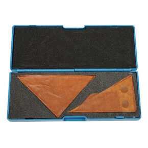 2PCS Solid Angle Plate Set 30-60-90 Deg and 45-45-90 Deg Hardened Steel