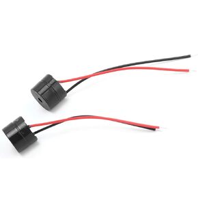 10Pcs Active Piezo Electric Buzzer Alarm, Electronic Wired Connector YMD?12095 DC 3?24V fire Detector