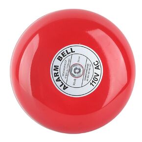 Fire Alarm Bell, CB-6B 95dB Electric Alarm Bell 150mm / 5.9in Ringing Bell Security Alarm Bell for School Home Factory Loud Doorbell Alarm Multi Purpose Bell(AC 110V)