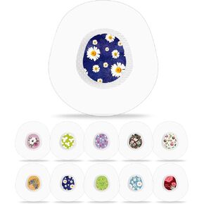 HONYOU G7 Stickers Sets & G7 Sensor Covers Waterproof Adhesive Patches for G7 CGM Tape Clear Bandage with Various Pattern Stickers, Hypoallergenic Latex-Free 10 Days Long Stay,Total 40Pack