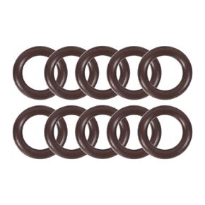 uxcell Fluorine Rubber O-Rings 14mm OD 9.2mm ID 2.4mm Width, Metric FKM Sealing Gasket, Pack of 10
