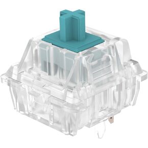 DUROCK T1 Tactile Keyboard Switches, 5 Pins Tactile Switches 67g Gold Plated Spring Heavy Tactile Key Switches Pre-Lubed (DUROCK Clear T1, 70pcs)