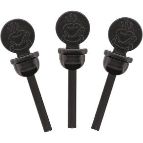 StixToGo Beverage Plugs - Leak Prevention Coffee Accessory for Hot Drinks, Disposable Coffee Stoppers, Fits Standard Lids - Black, 2", Pack of 400