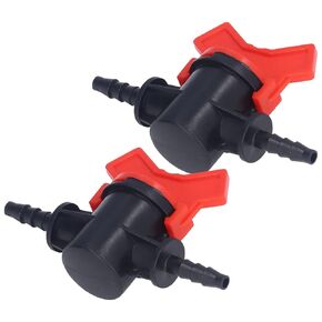 Regulator Regulator Barbed Ball Valve 2PCS Regulator Ball Valve Shut Off Switch with Hose Barb for Drip Irrigation and Valve (4MM regulator)