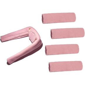 Universal CPAP Band Cover +CPAP Neck Comfort Pad CPAP Mask Cover Compatible with Full CPAP Mask Reduces Headband Stress and Cheek Redness CPAP Supplies (Pink)
