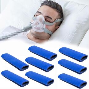 8 Pack CPAP Headgear Strap Covers,Face Cushion Pads,Soft CPAP Mask Strap Cushions for Reducing Indentation,CPAP Strap Cushions for Most CPAP Headgear Straps
