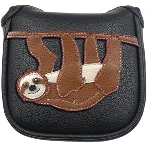 Sloth PU Leather Golf Club Mallet Putter Covers Protector