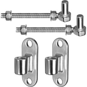 Gate Hinges Wall Mount Gate Hinges 6" J Bolt Gate Hinge, 2Pack SUS304 Heavy Duty Gate Hinges for Wooden Fence with 5/8'', Farm Gate Hinges Heavy Duty Wood Fence Capacity Up to 600lbs
