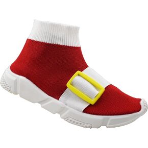 Breathable Lightweight High Tops Fashion Casual Sports Walking Shoes Knit Slip On Shoes Running Sneakers