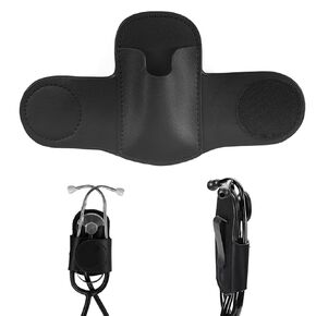 Stethoscope Holder Clip - Lightweight Portable Stethoscope Hip Holder for Physicians, Nurses, EMT, Medical Nursing Students, for 3M Littmann & Most Stethoscope, Black