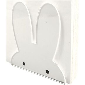 ROYALITA Easter Bunny Ears Cute Napkin Holders for Tables (5"X5"X2") - Cafe Pop Acrylic Napkin Holders for Table Decor, Freestanding Napkin Holders for Kitchen Dinner Restaurant Bar Decoration