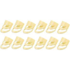 12pcs Alaska Guitar Picks Finger Picks Medium and Large Alaska Picks Plectrums Beige