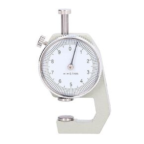 Round Dial Thickness Gauge Leather Thickness Gauge Digital Thickness Gauge 0 to 10mm Metal Thickness Gauge Range Measuring Tool for Paper Pipe Board