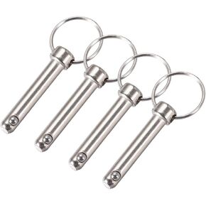 uxcell Quick Release Pin 8mmX42mm Marine Hardware for Boat Top Deck Hinge 4Pcs