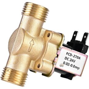 G1/2Inch DC 24V Electrically Operated Solenoid Valves, Motorized Water Valves, Pressure Regulating Valves, Normally Closed, for Water Control