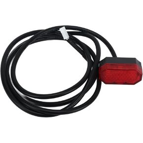 Scooter Rear Tail Light, 8.5in Rear Tail Light 4 Hole Fender Octagonal Tail Light, Polygon Stoplight Electric Bike Tail Lamp for 4 Hole Fender 1:2