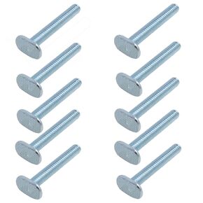 T Slot Bolts 1/4"-20 T Track Bolts T Bolts T Slot Hardware T-Rail Fittings for Woodworking Fixtures and Fixed Installation 10PCS