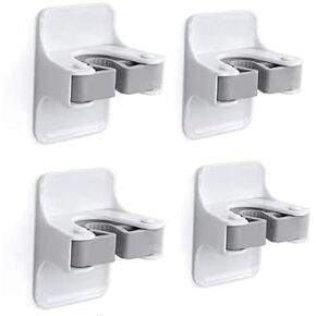 Wall Mounted Commercial Organizer Storage Holder for Garden Tools, Kitchen, Garage, Laundry, Mop Handles Broom Holder Set of 4