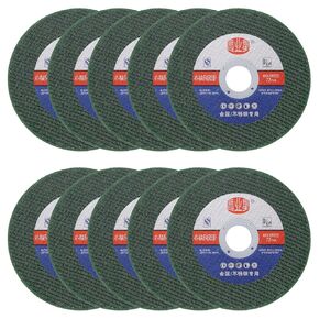 HARFINGTON 10pcs Cut Off Wheels 5" x 1/20" x 7/8" Ultra Thin Cut-Off Wheels Angle Grinder Cutting Discs General Metal Cutting Disc for Stainless Steel Cast Iron Copper, Green