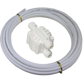 MATTOX 1/4 Inch Automatic Shut Off Valve for Reverse Osmosis Water Purifiers Filters with Quick Connect Fittings (white, 1 piece, valve)