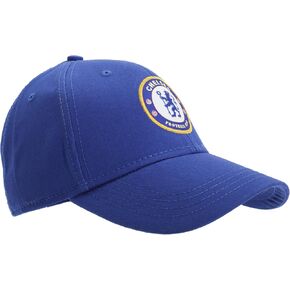 Chelsea FC Unisex Official Football Crest Baseball Cap (One Size) (Blue)