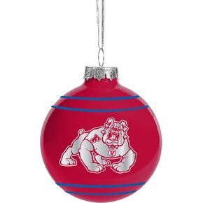 FOCO NCAA Unisex 2014 Glitter Logo Glass Ball Ornament