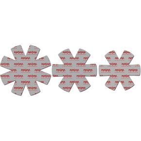 MAGMA Products, A10-368 No-Skid 3-Piece Pot Protectors Set, Grey