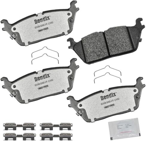 Bendix Fleet Metlok MKD1691FM Semi-Metallic Rear Brake Pads for Ford F-250 Super Duty 2022-2013, F-250 Super Duty 2024, F-350 2016-2013, F-350 Super Duty 2022-2013, F-450 Super Duty 2015-2013 in Saudi Arabia