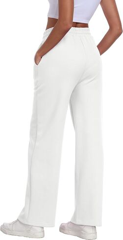 Women's Straight Leg Sweatpants High Waist Baggy Sweat Pants Casual Workout Pants Soft Lounge Pants with Pockets in Saudi Arabia