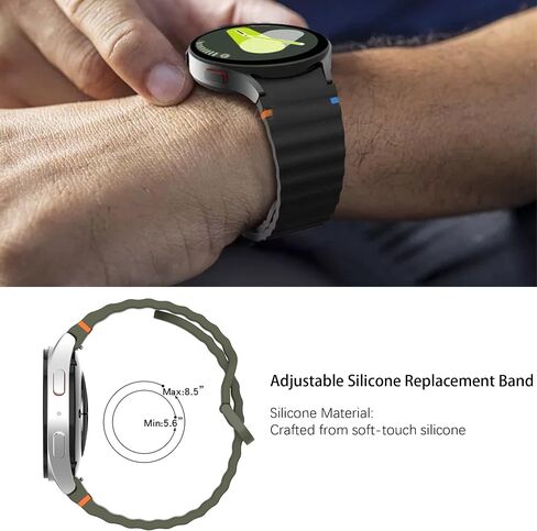 Compatible with Carbinox Vortex Bands, New Silicone Woven Line Adjustable Replacement Strap Compatible with Carbinox X-Ranger, Vortex, Vesta Smart Watch in Saudi Arabia