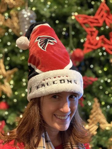 FOCO NFL Colorblock Santa Hat– Limited Edition Hat– Show Your Team Spirit with Officially Licensed Football Holiday Fan Gear in Kuwait
