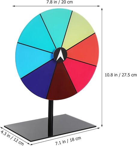 TOYANDONA Wheel for Fortune Game, Spinning Wheel for Prizes, Roulette Wheel, Prize Wheel Game, with Dry Erase Marker and Eraser Wheel for Fortune Spinning Game Carnival in Saudi Arabia