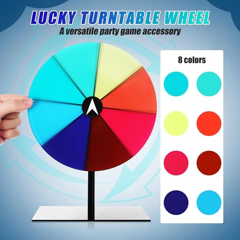 TOYANDONA Wheel for Fortune Game, Spinning Wheel for Prizes, Roulette Wheel, Prize Wheel Game, with Dry Erase Marker and Eraser Wheel for Fortune Spinning Game Carnival in Saudi Arabia