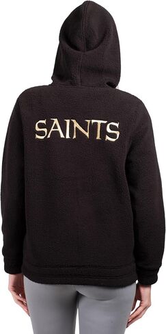 Ultra Game Women's NFL Official Super Soft Sherpa Full Zip Hoodie Sweatshirt Jacket in Saudi Arabia